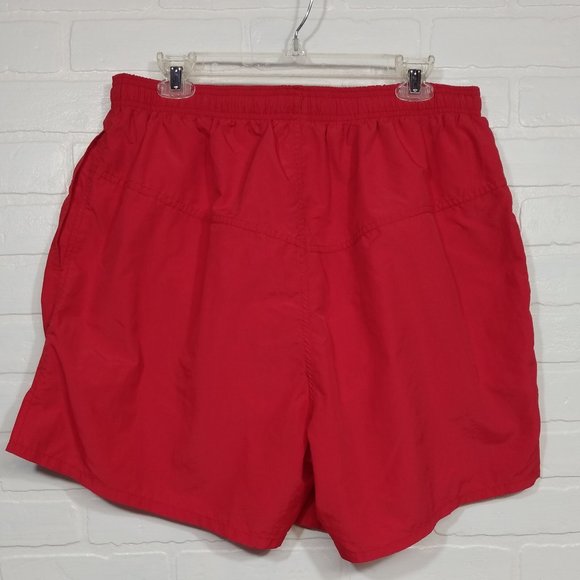 Dolfin men's red lifeguard bathing suit swim trunks Nylon XXL 2X Big Man - Picture 3 of 7